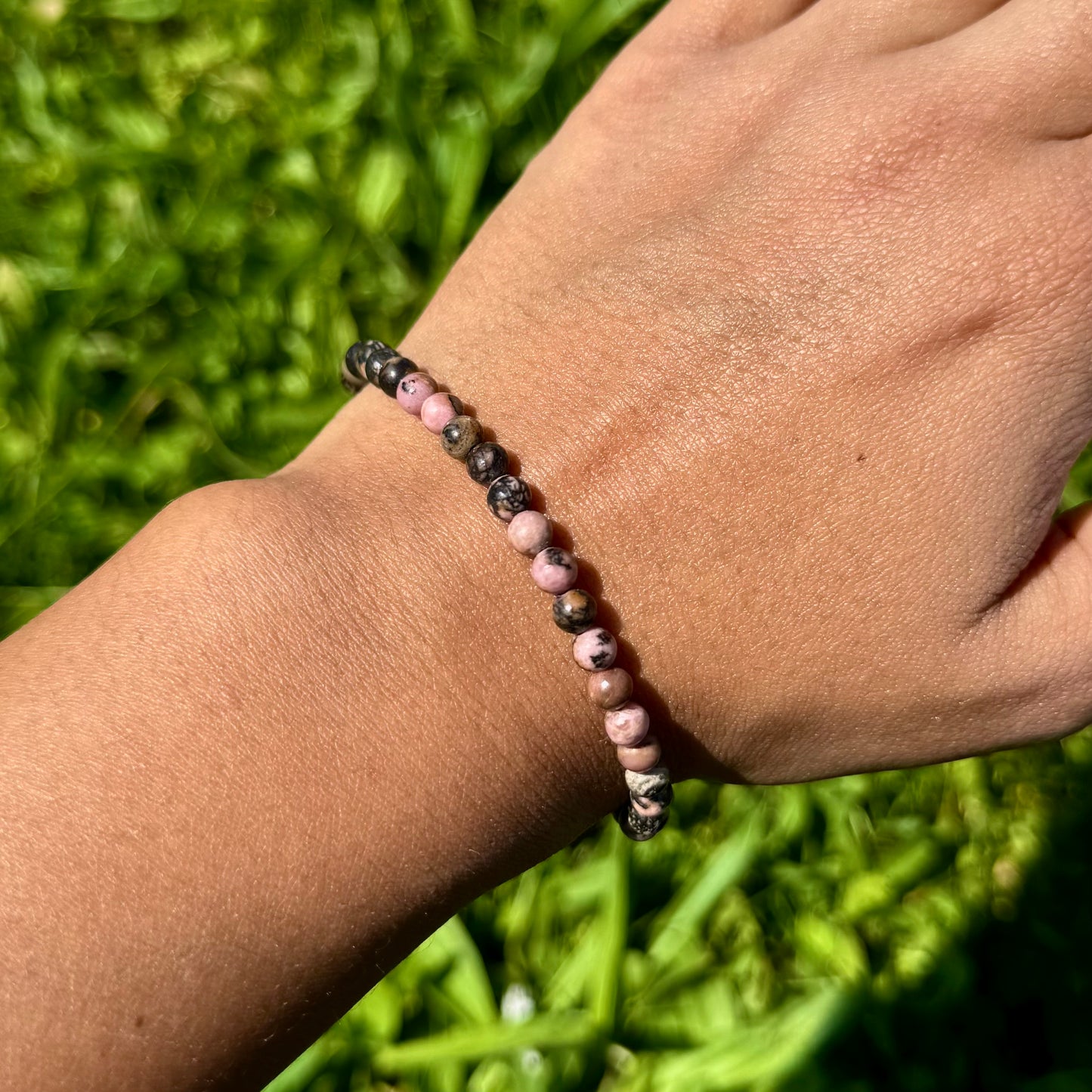 Bracelet en Rhodonite 4mm