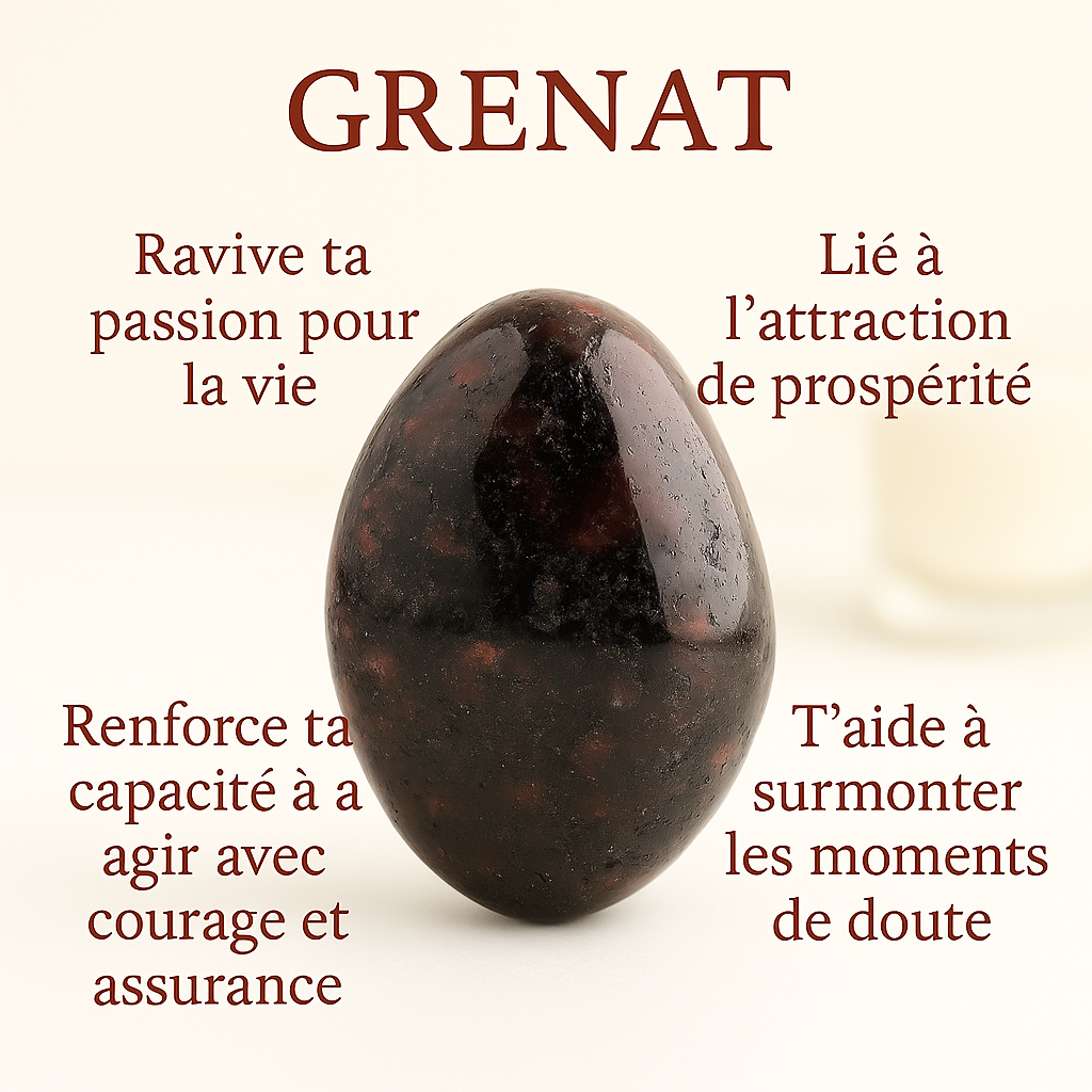 Bracelet en Grenat 4mm