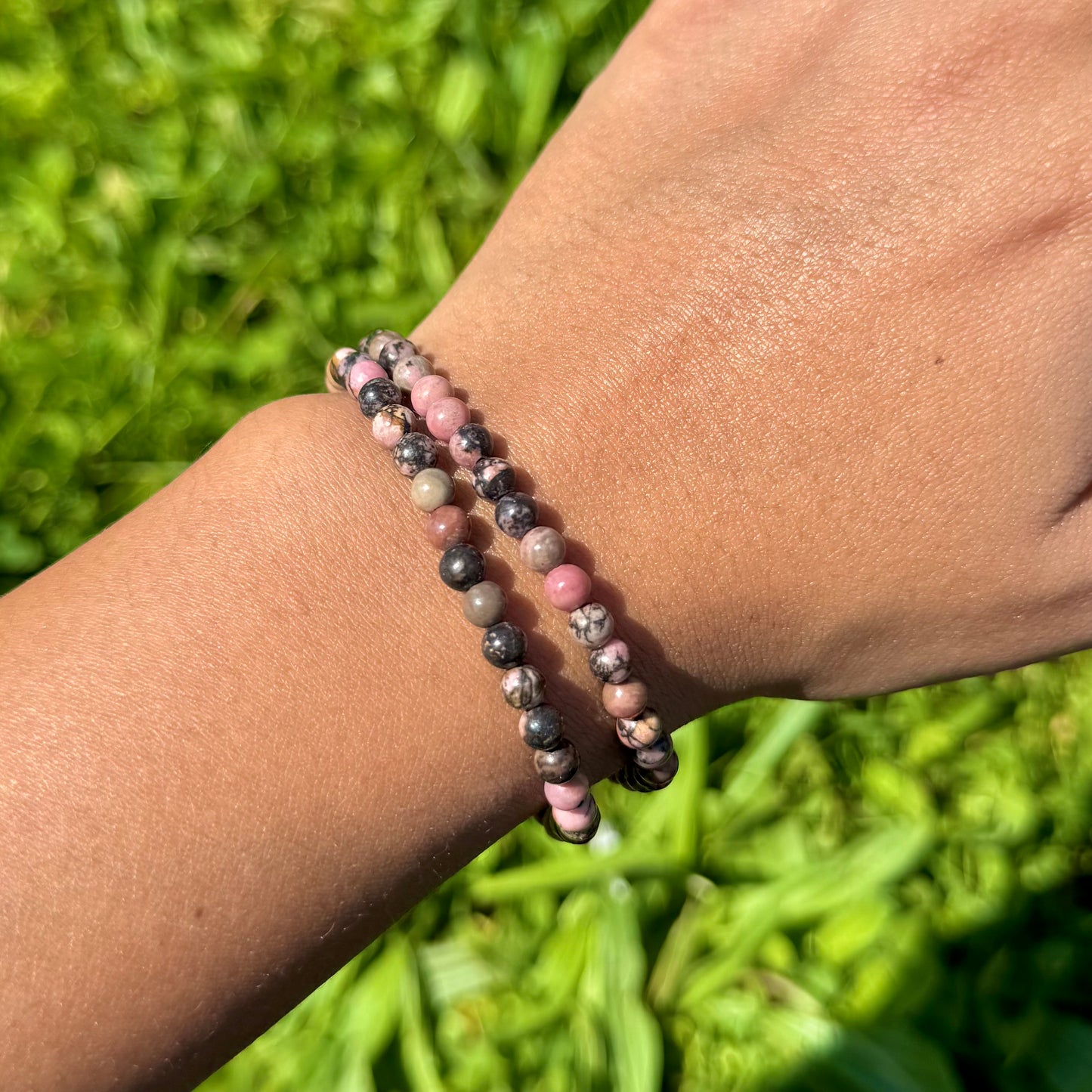 Bracelet en Rhodonite 4mm