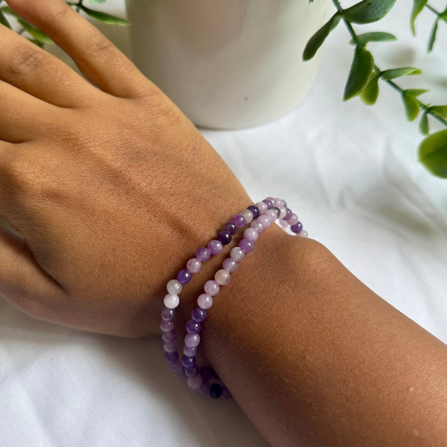 Bracelet en Lépidolite 4mm