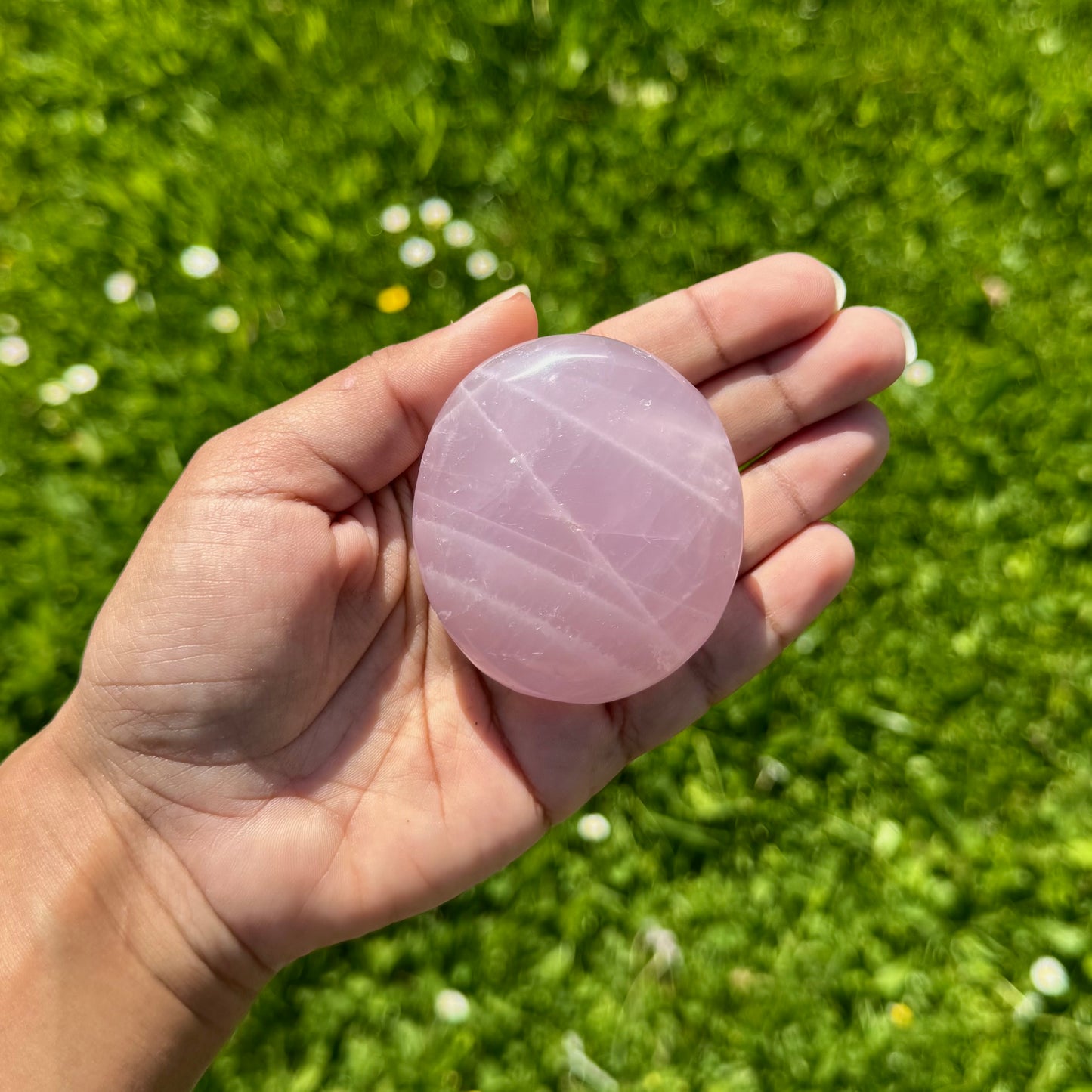 Galet en Quartz Rose