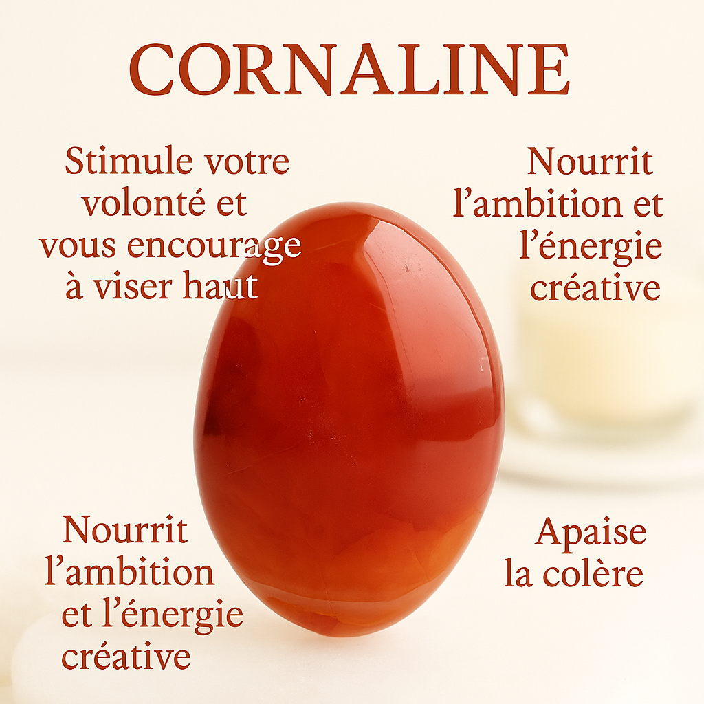 Galet en Cornaline