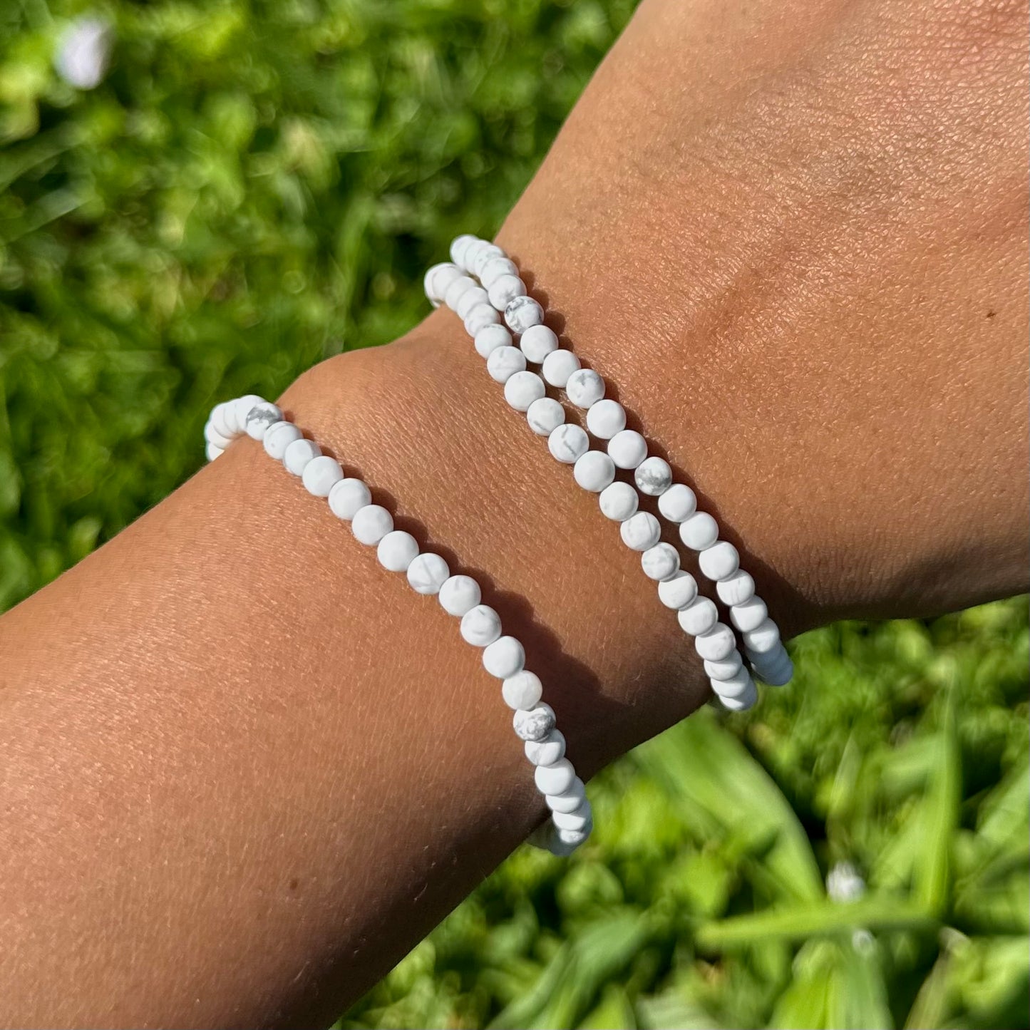 Bracelet en Howlite 4mm