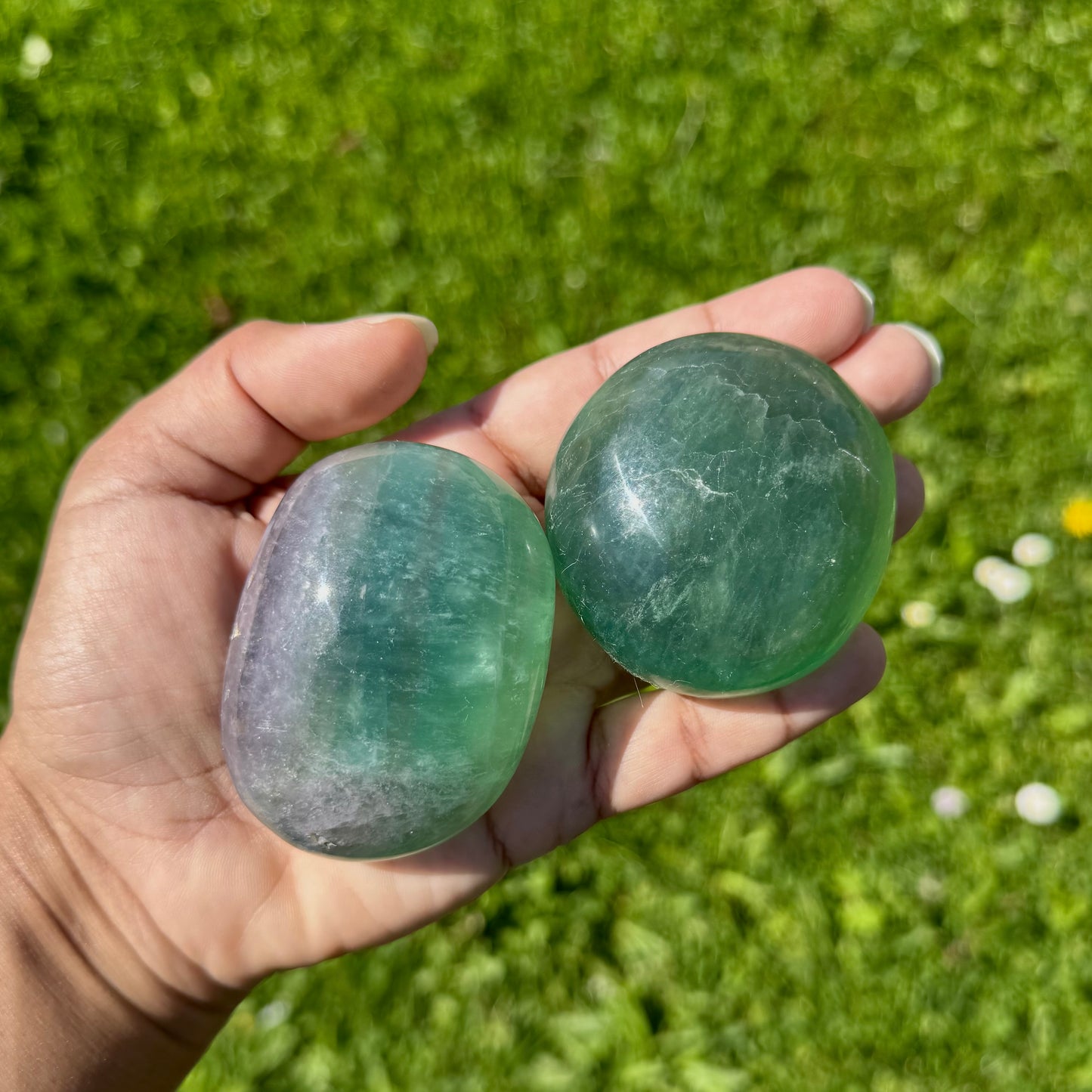 Galet en Fluorine Verte