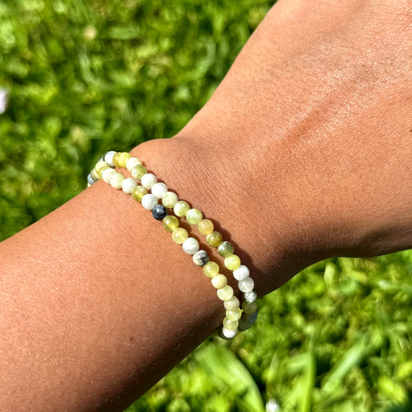 Bracelet en Serpentine 4mm