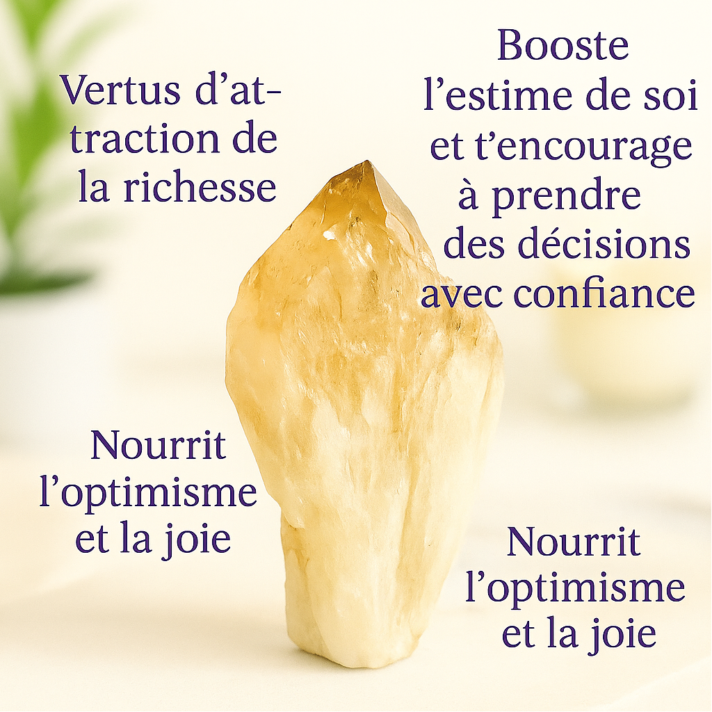 Mini pierre roulée en citrine