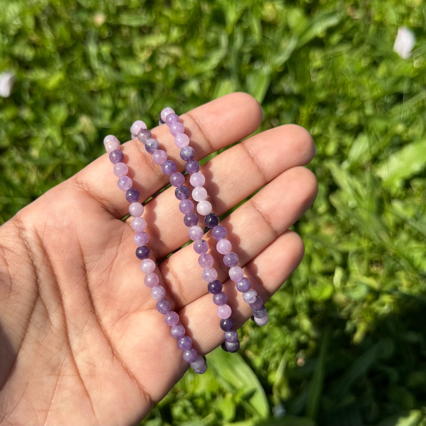 Bracelet en Lépidolite 4mm