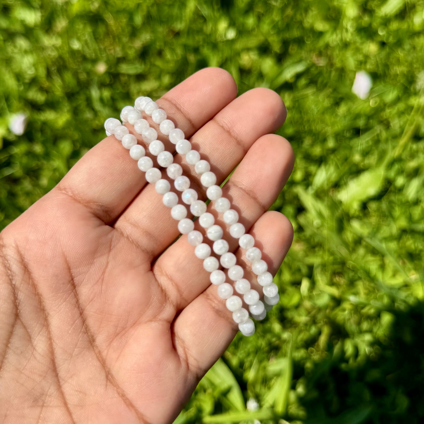 Bracelet en Pierre de Lune 4mm