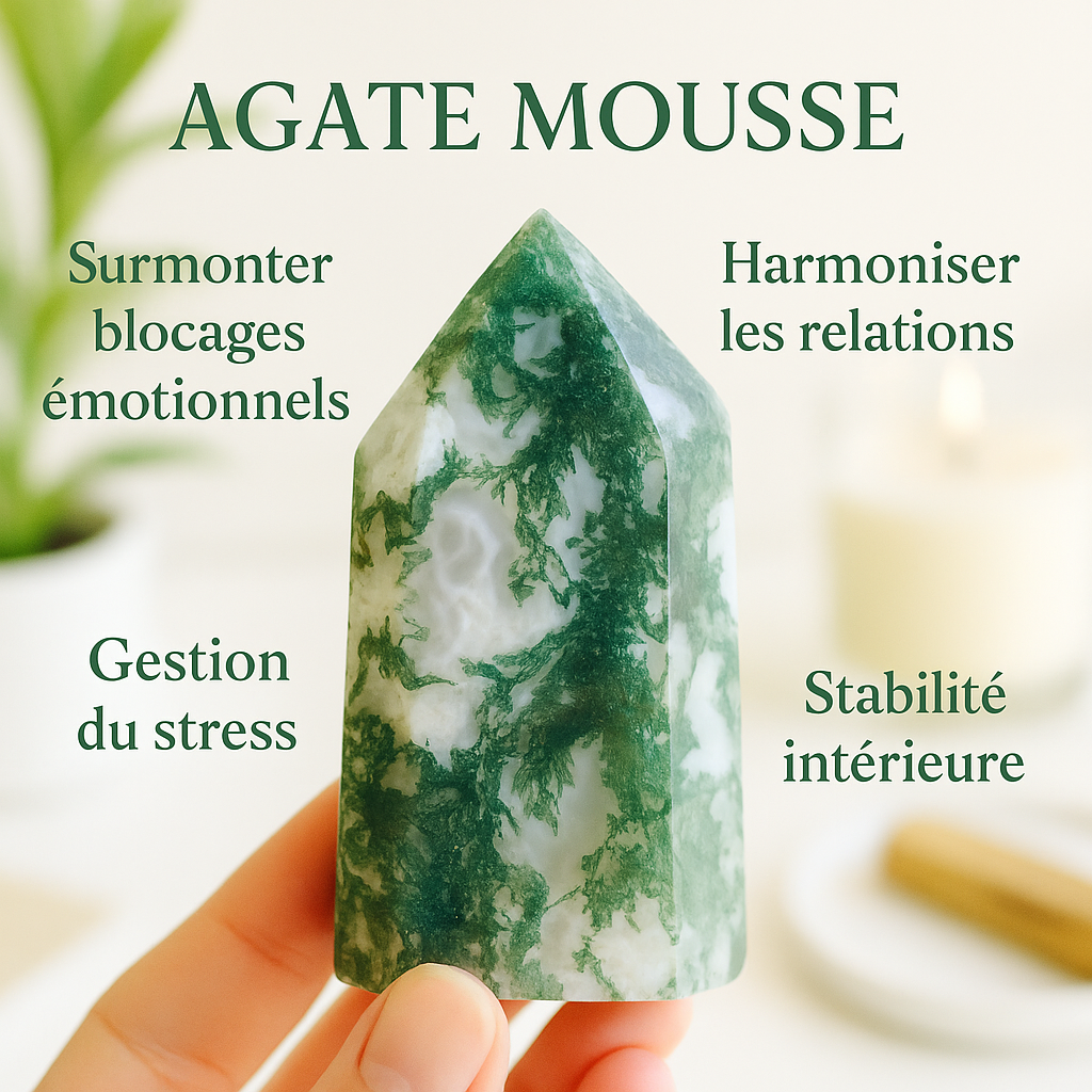 Bracelet Agate Mousse