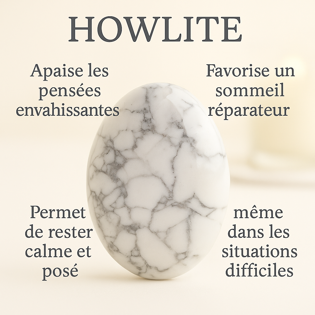 Bracelet en Howlite 4mm
