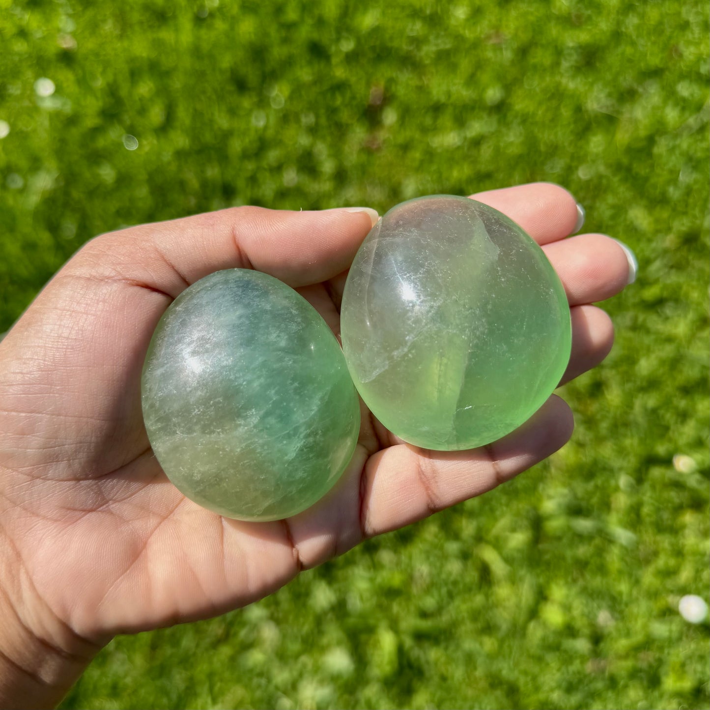 Galet en Fluorine Verte