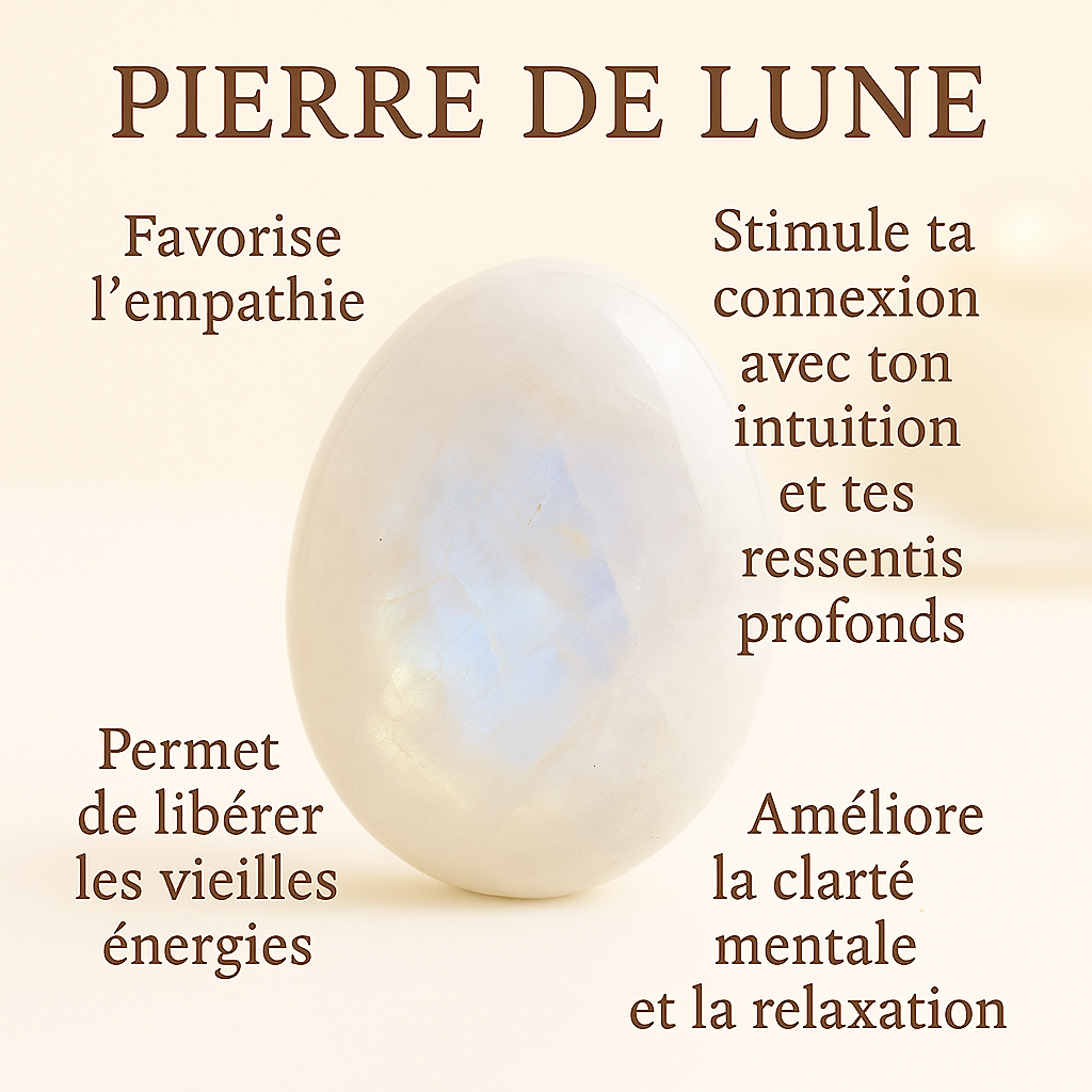 Bracelet en Pierre de Lune 4mm