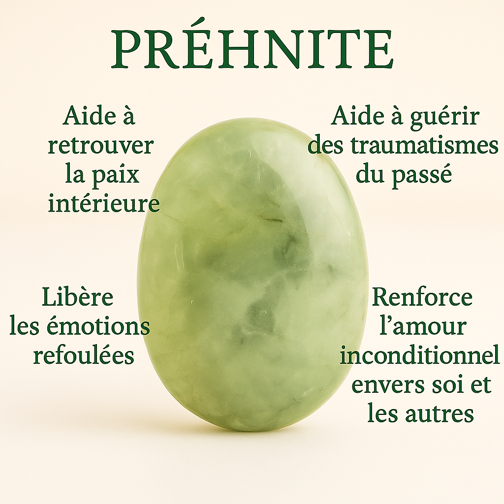 Bracelet en Préhnite 6mm