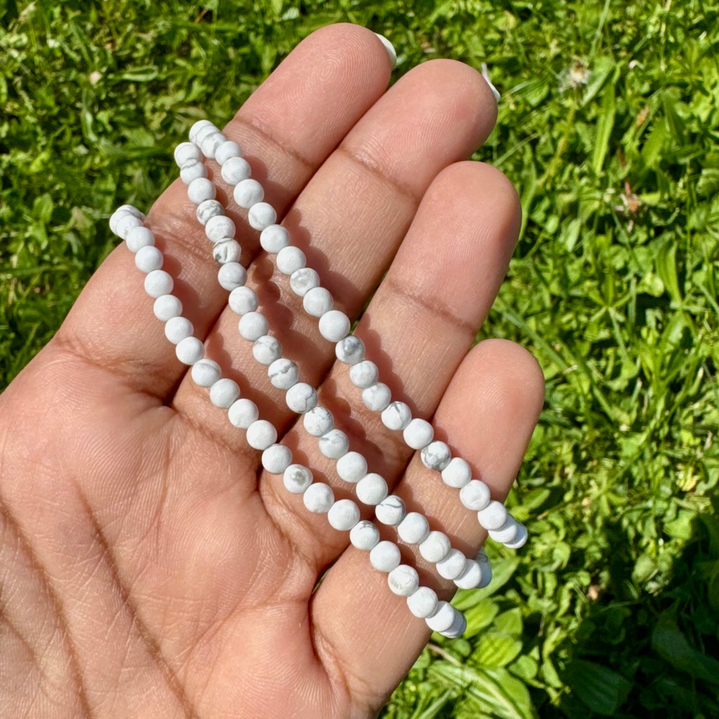 Bracelet en Howlite 4mm