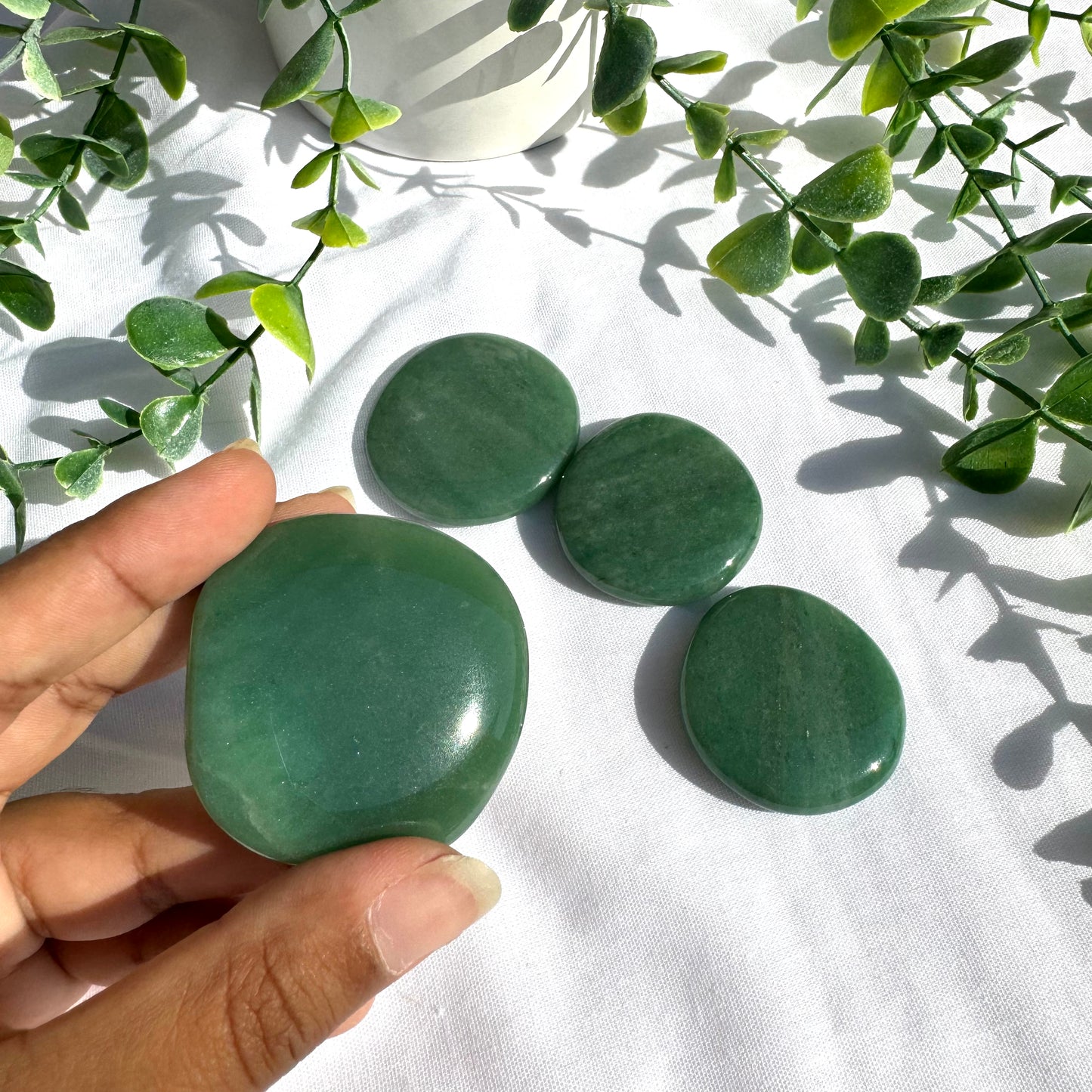 Galet plat en Aventurine