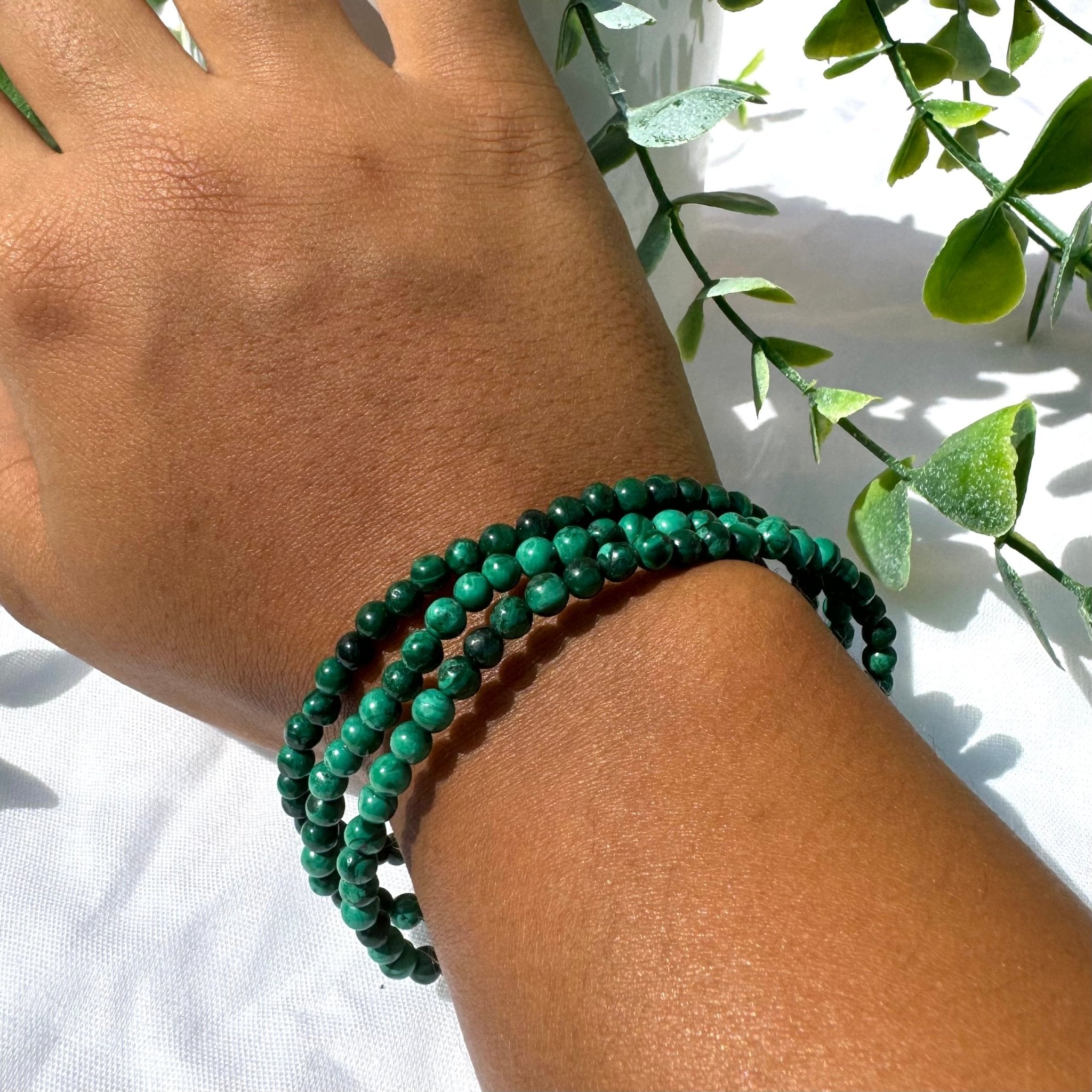 Bracelet en Malachite 4mm