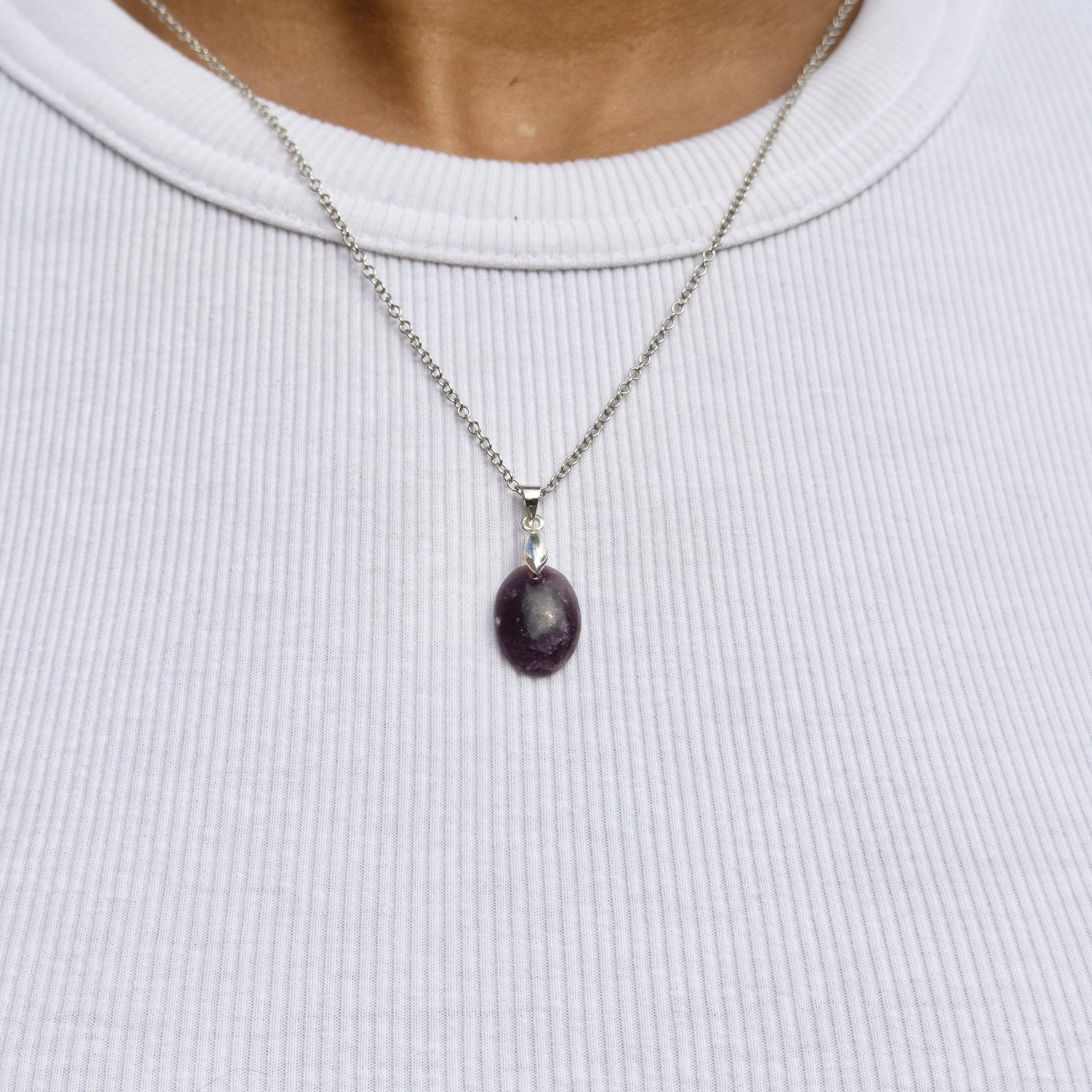 Pendentif en Lépidolite