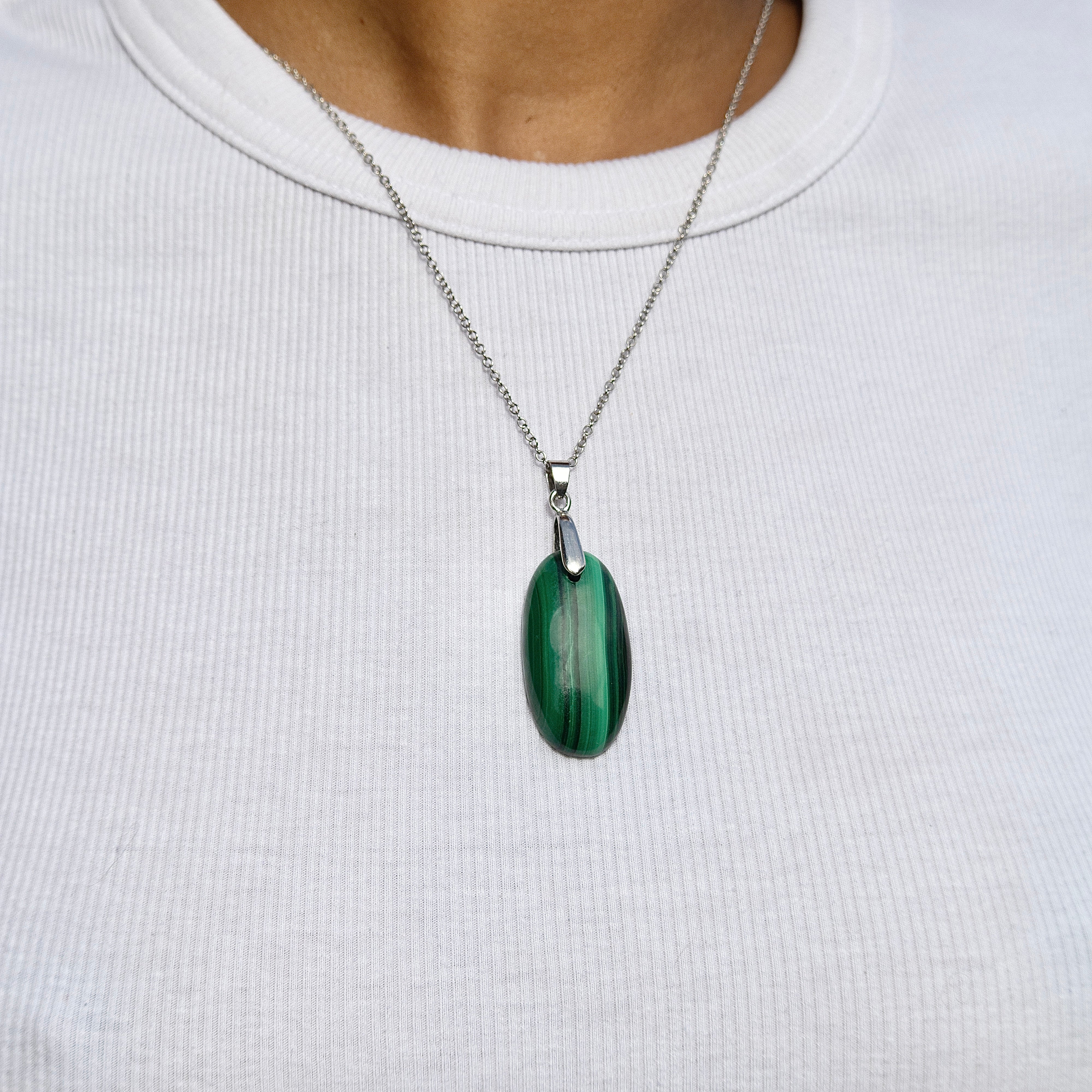 Pendentif en Malachite