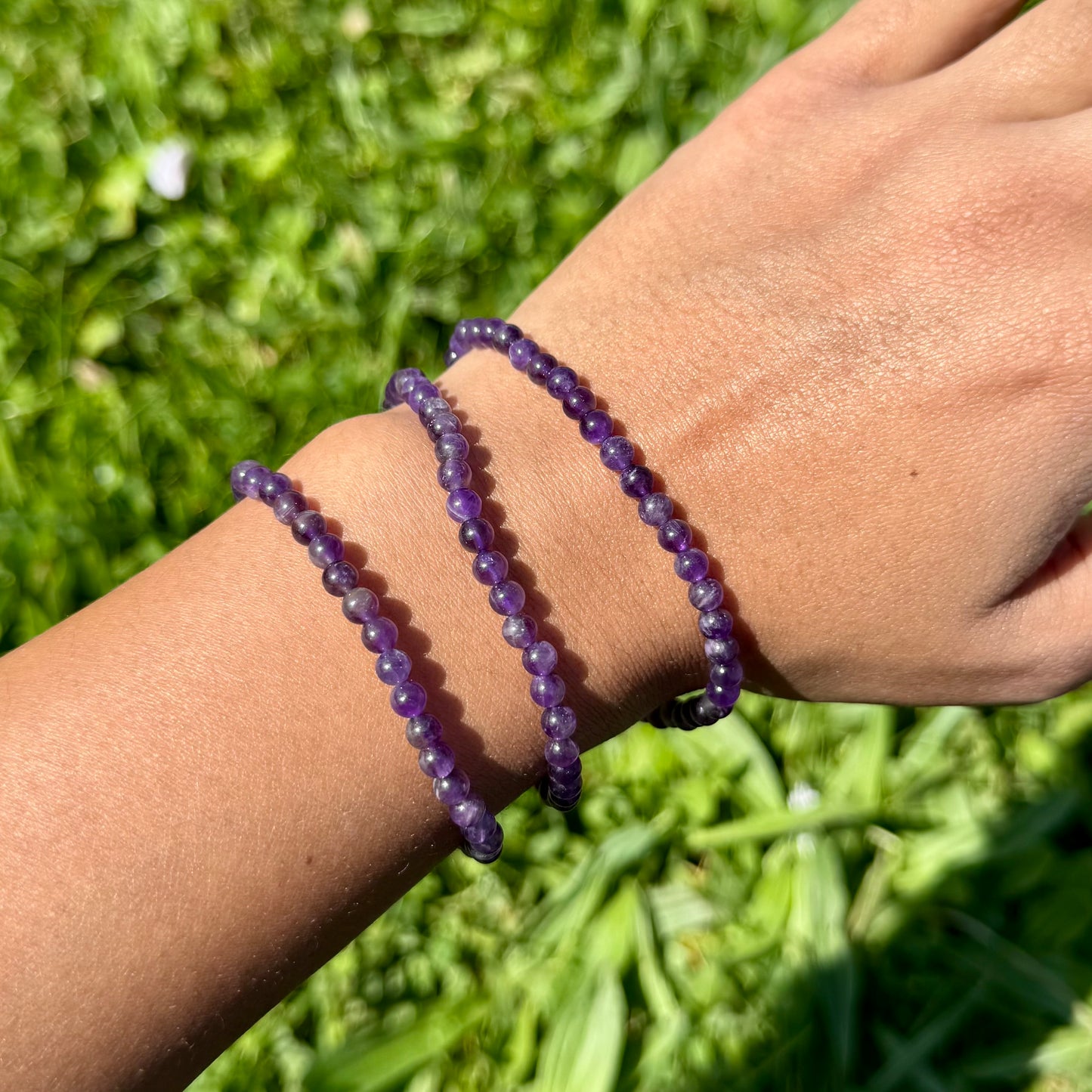 Bracelet en Améthyste 4mm