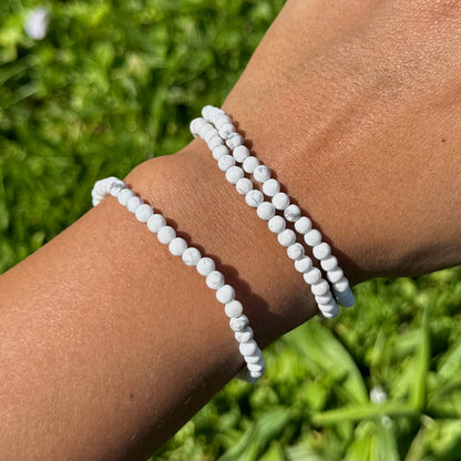 Bracelet en Howlite 4mm