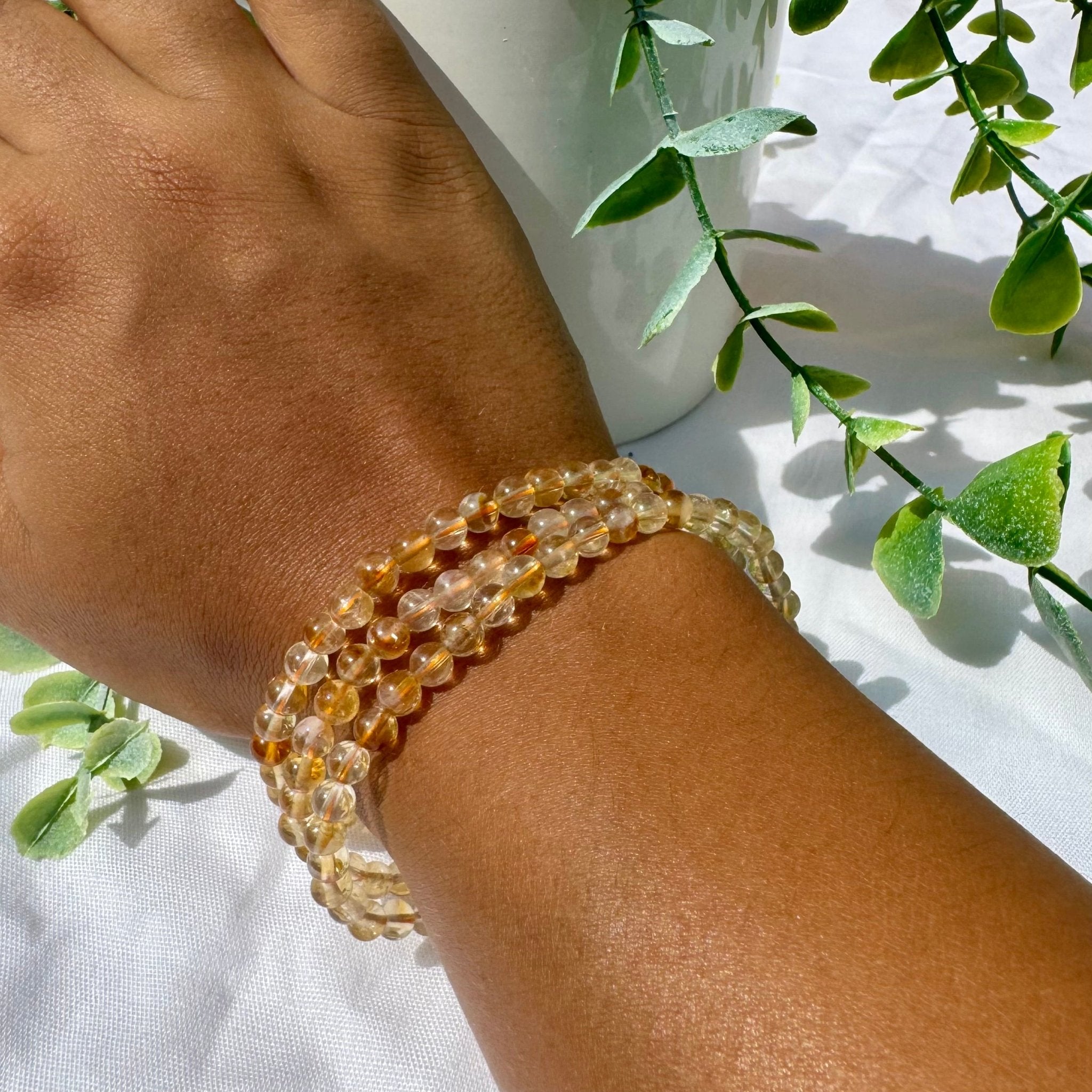 Bracelet en Citrine 4mm