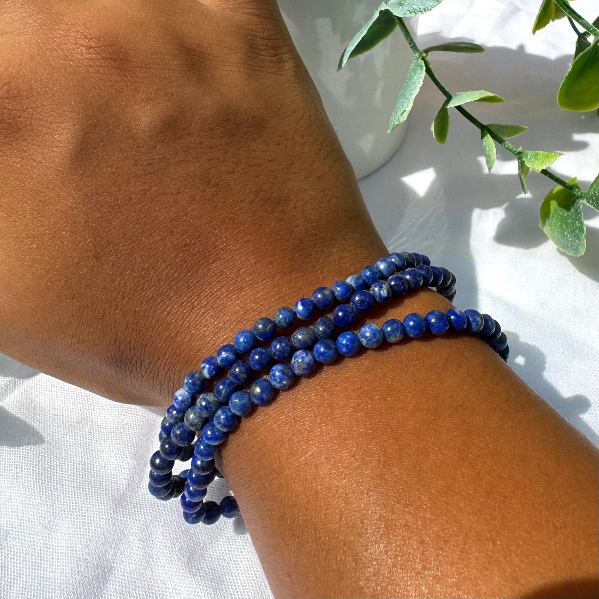 Bracelet en Lapis-Lazuli 4mm