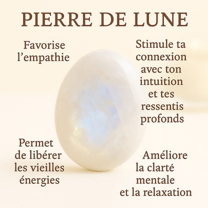 Bracelet en Pierre de Lune 4mm
