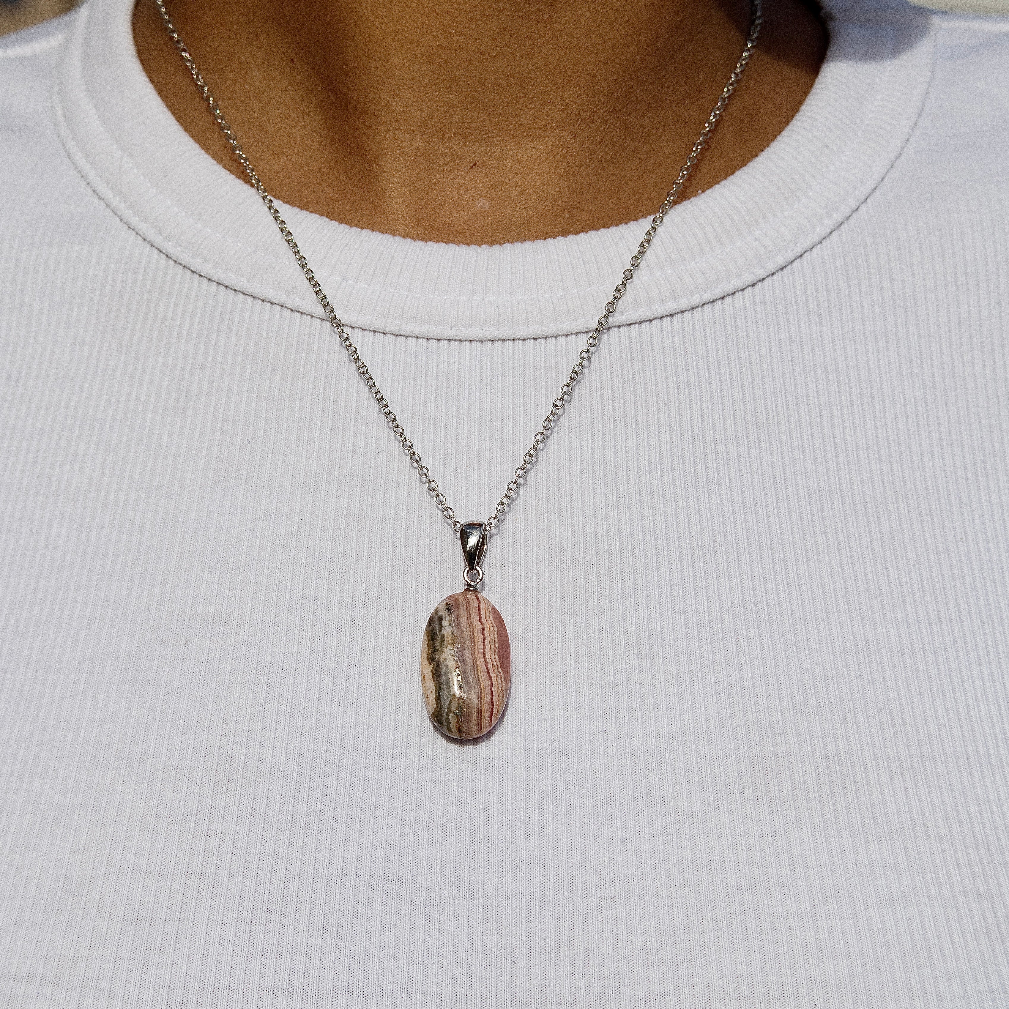 Pendentif en Rhodochrosite