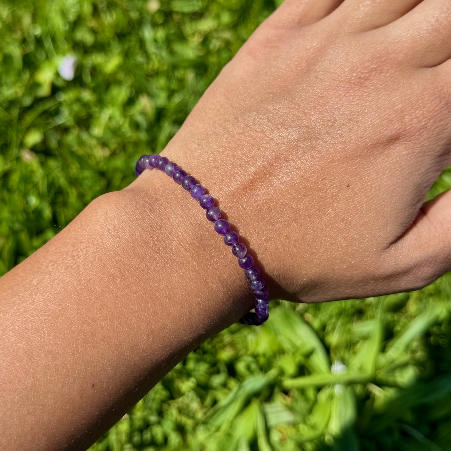 Bracelet en Améthyste 4mm