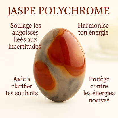 Pendentif en Jaspe Polychrome
