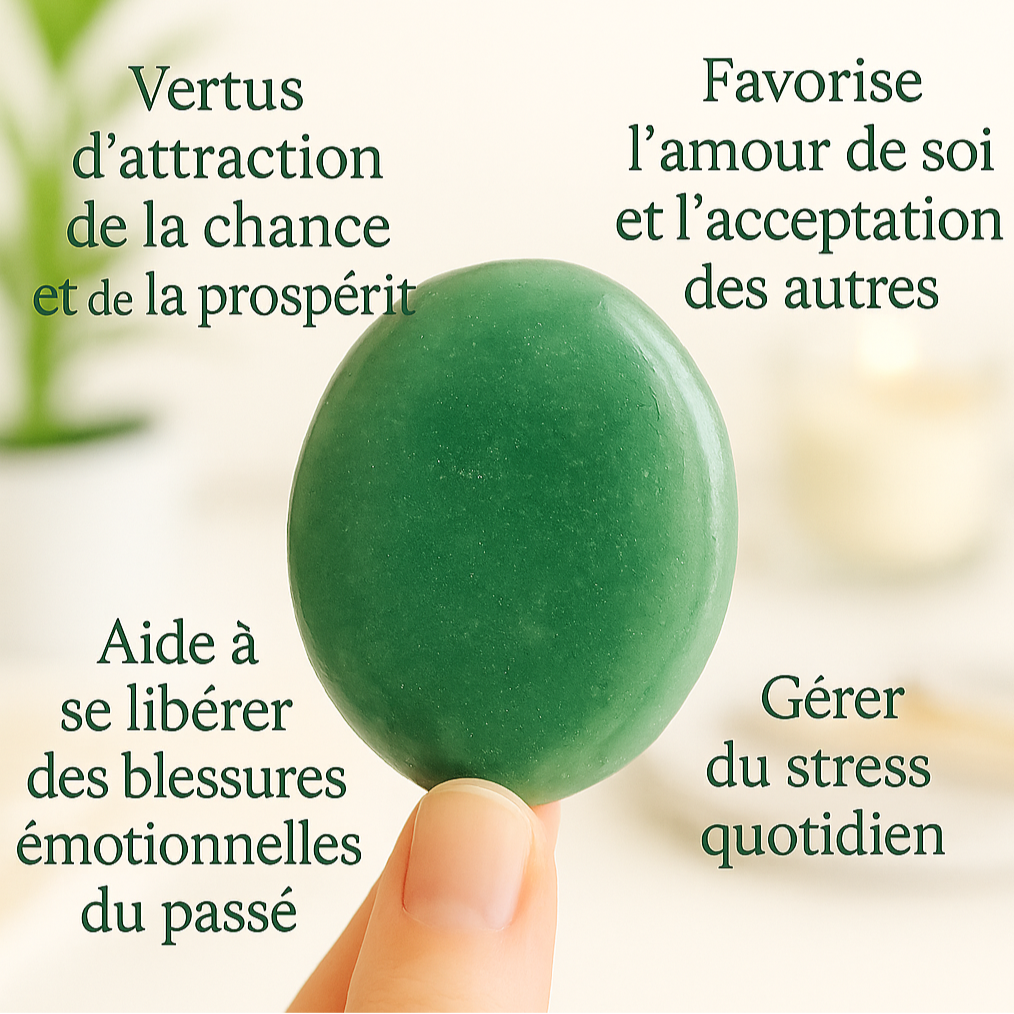 Galet plat en Aventurine