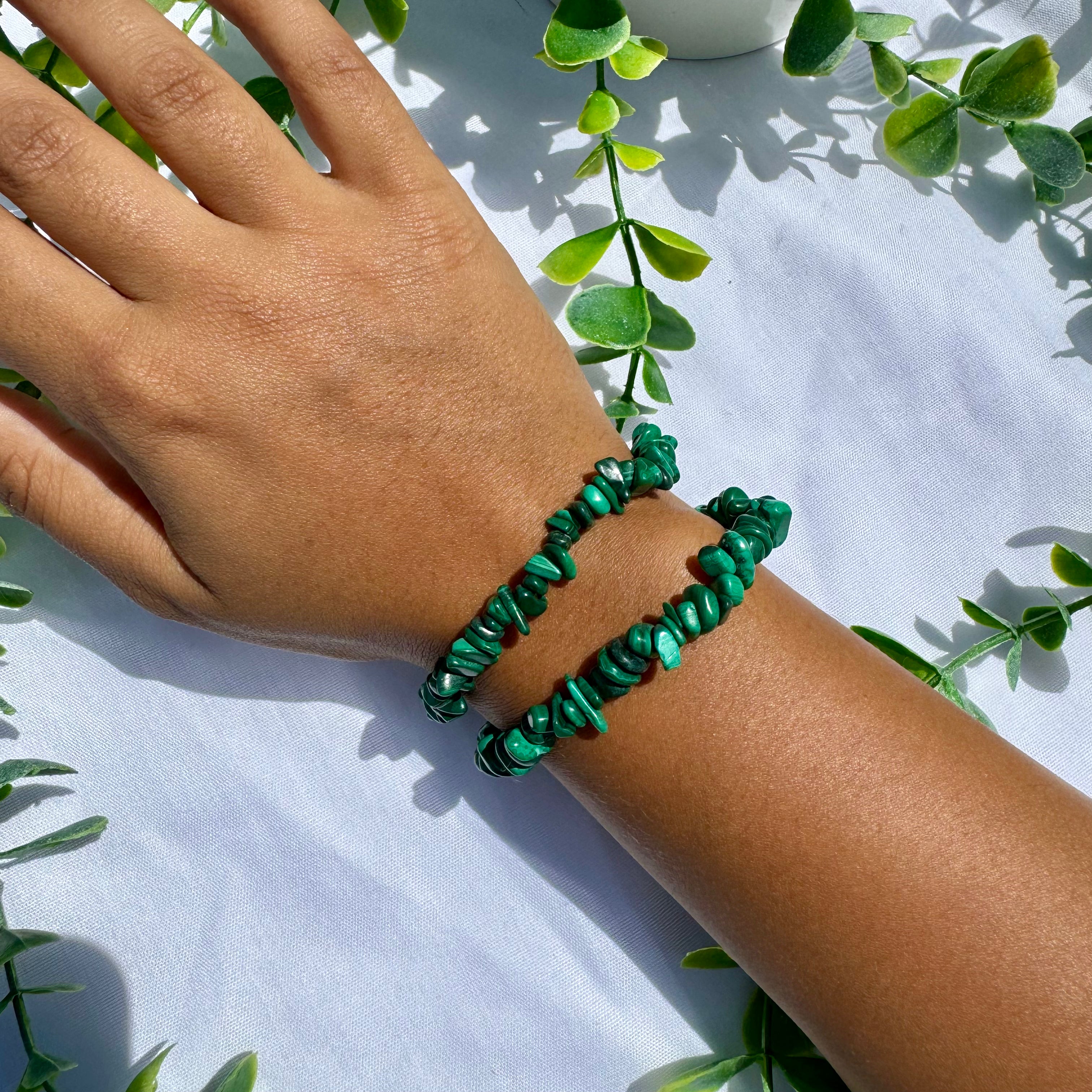 Bracelet en Malachite