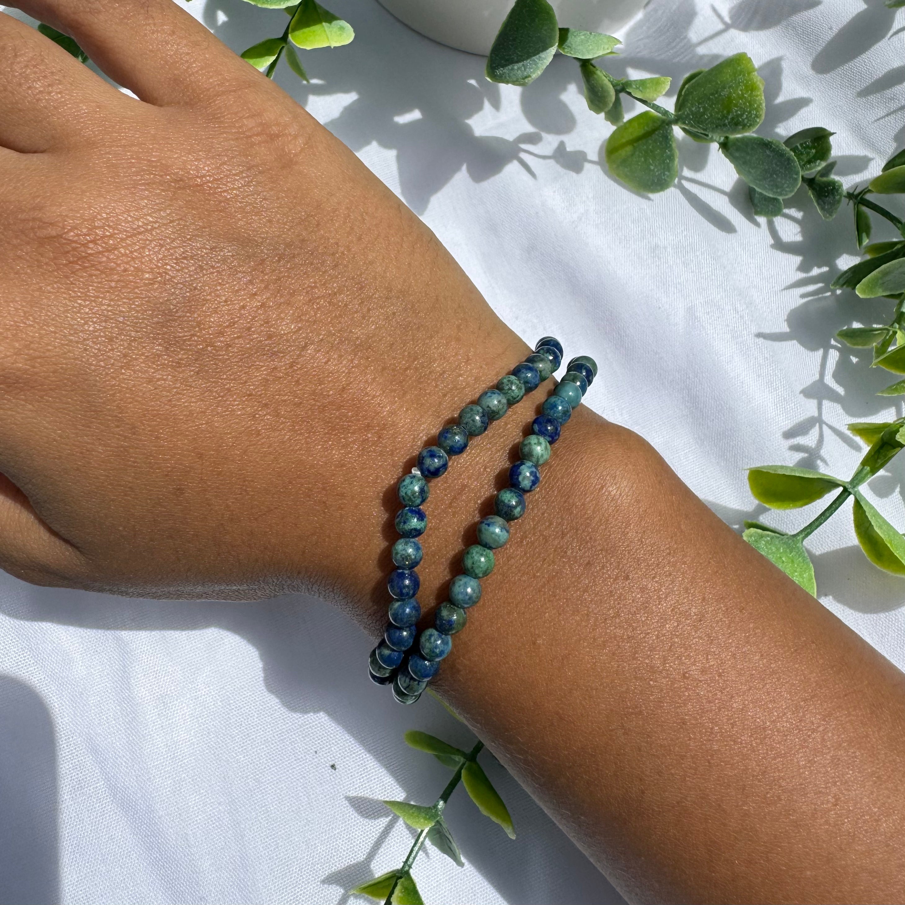 Bracelet en Azurite Malachite