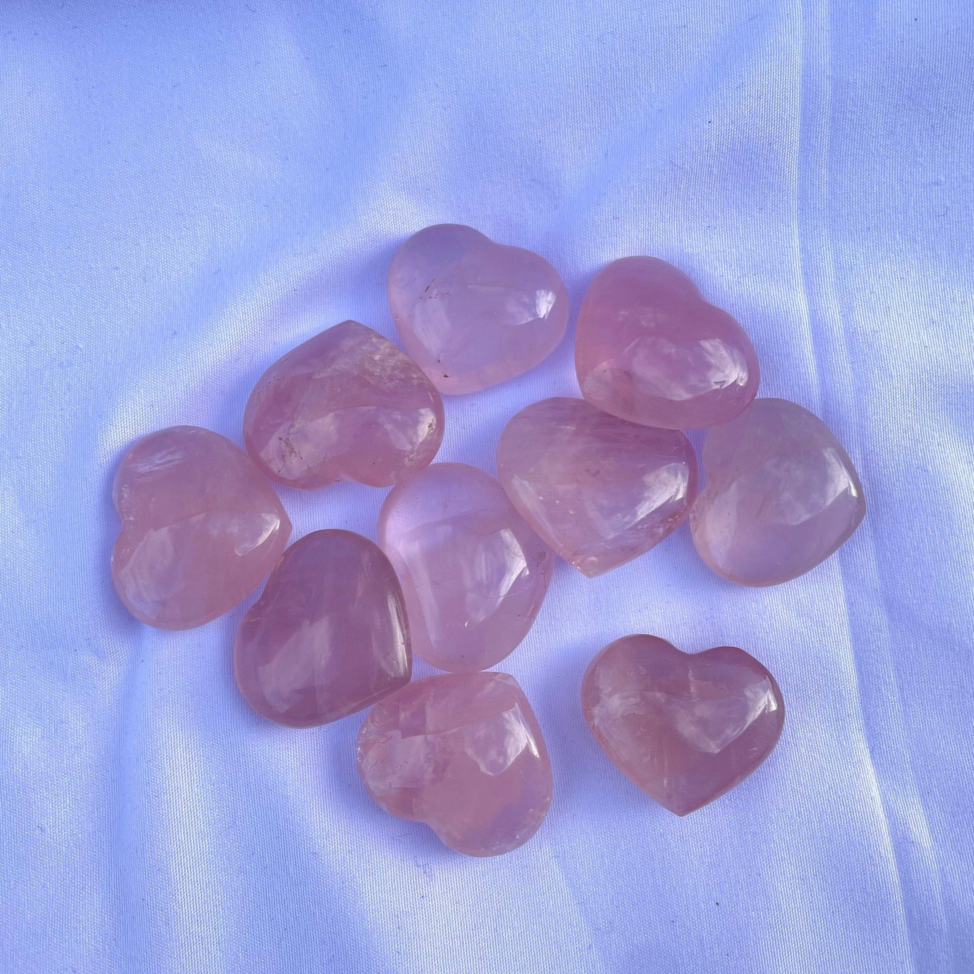 Coeur en Quartz Rose - Petit - Métanoïa