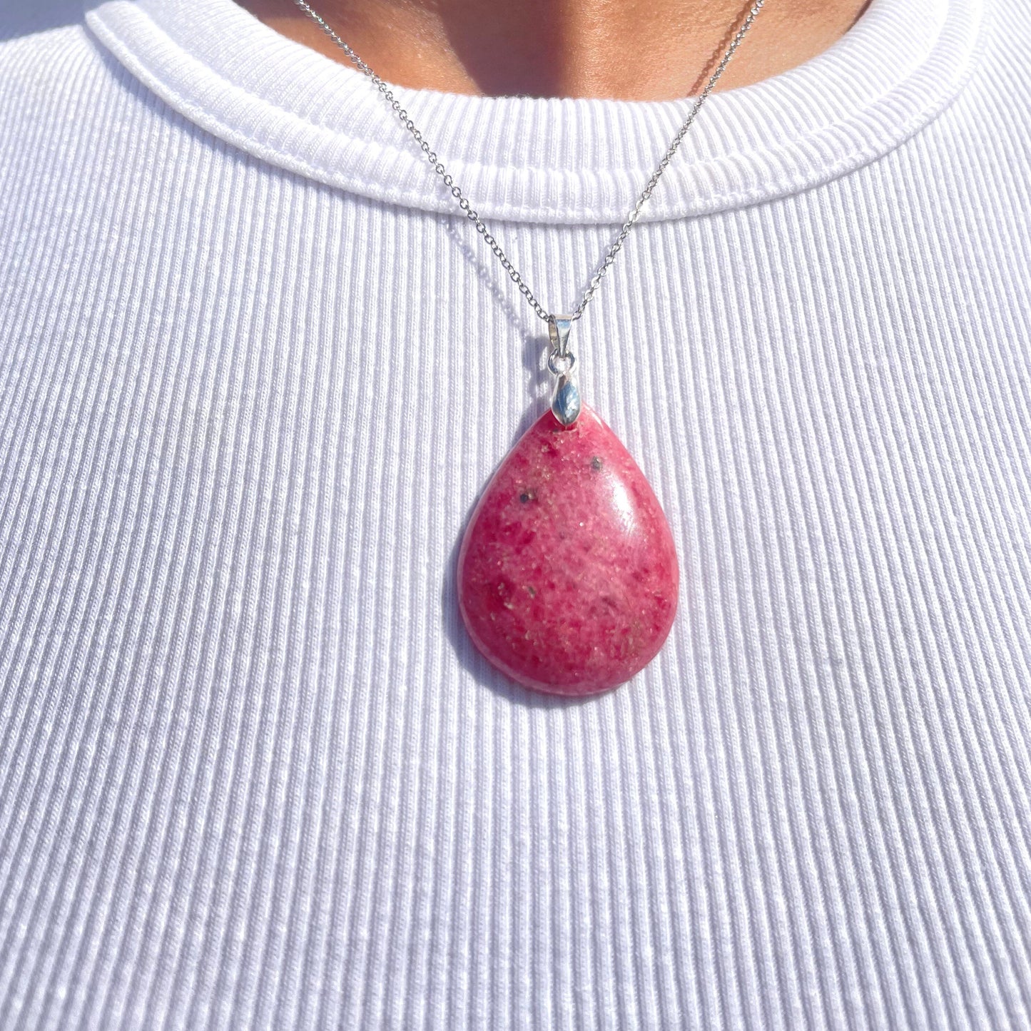 Pendentif en Rhodonite - Métanoïa