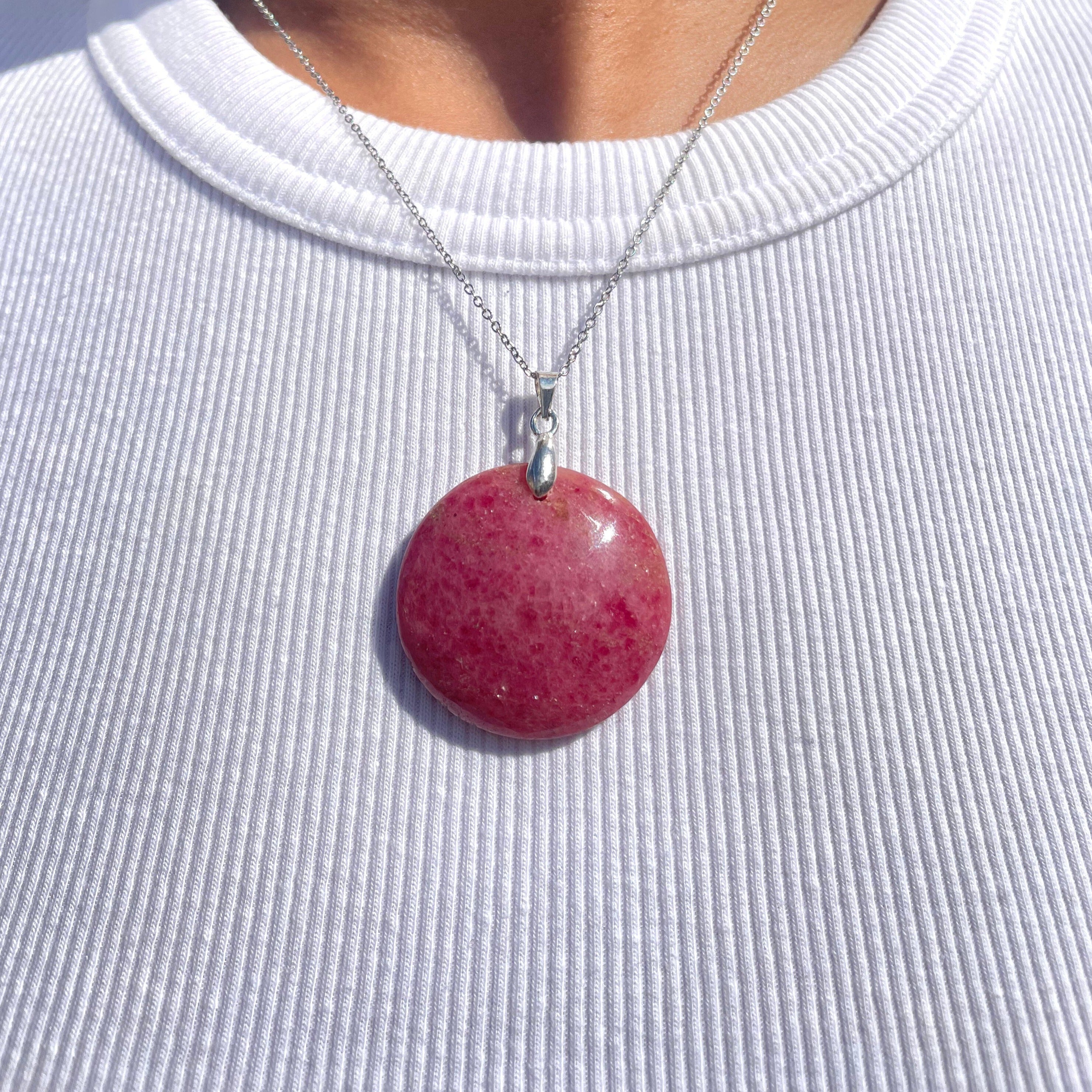 Pendentif en Rhodonite - Métanoïa