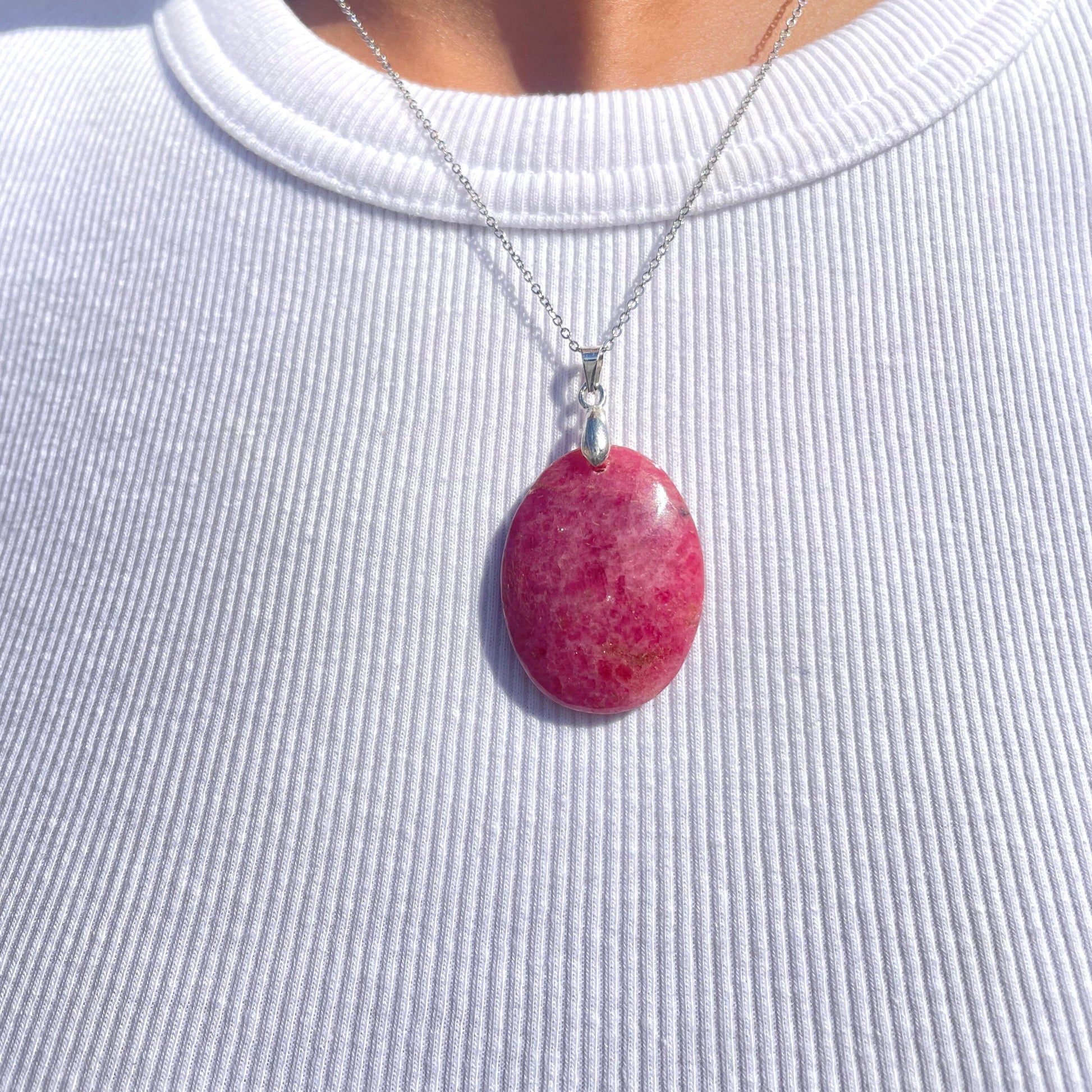 Pendentif en Rhodonite - Métanoïa