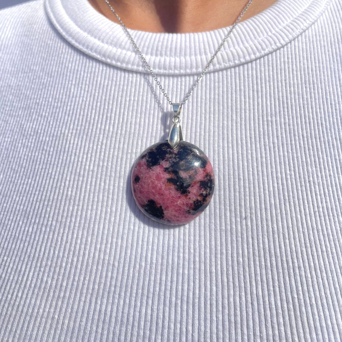 Pendentif en Rhodonite - Métanoïa