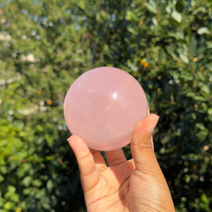 Sphère en Quartz Rose